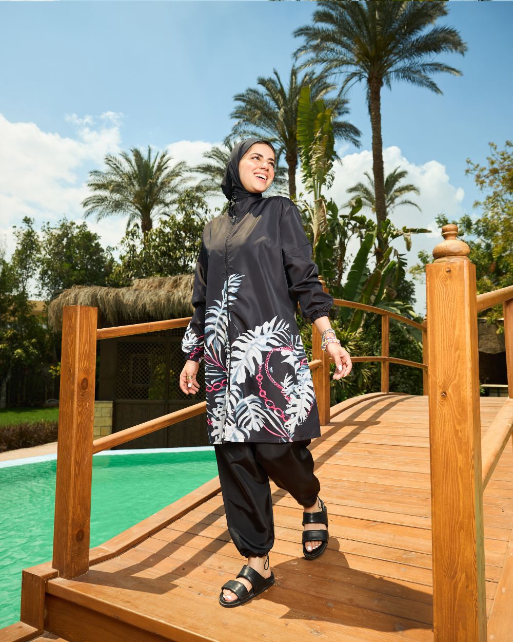 Tropical Noir Burkini