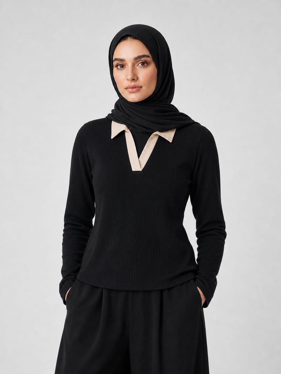 V-Neck Long Sleeve T-shirts For Women