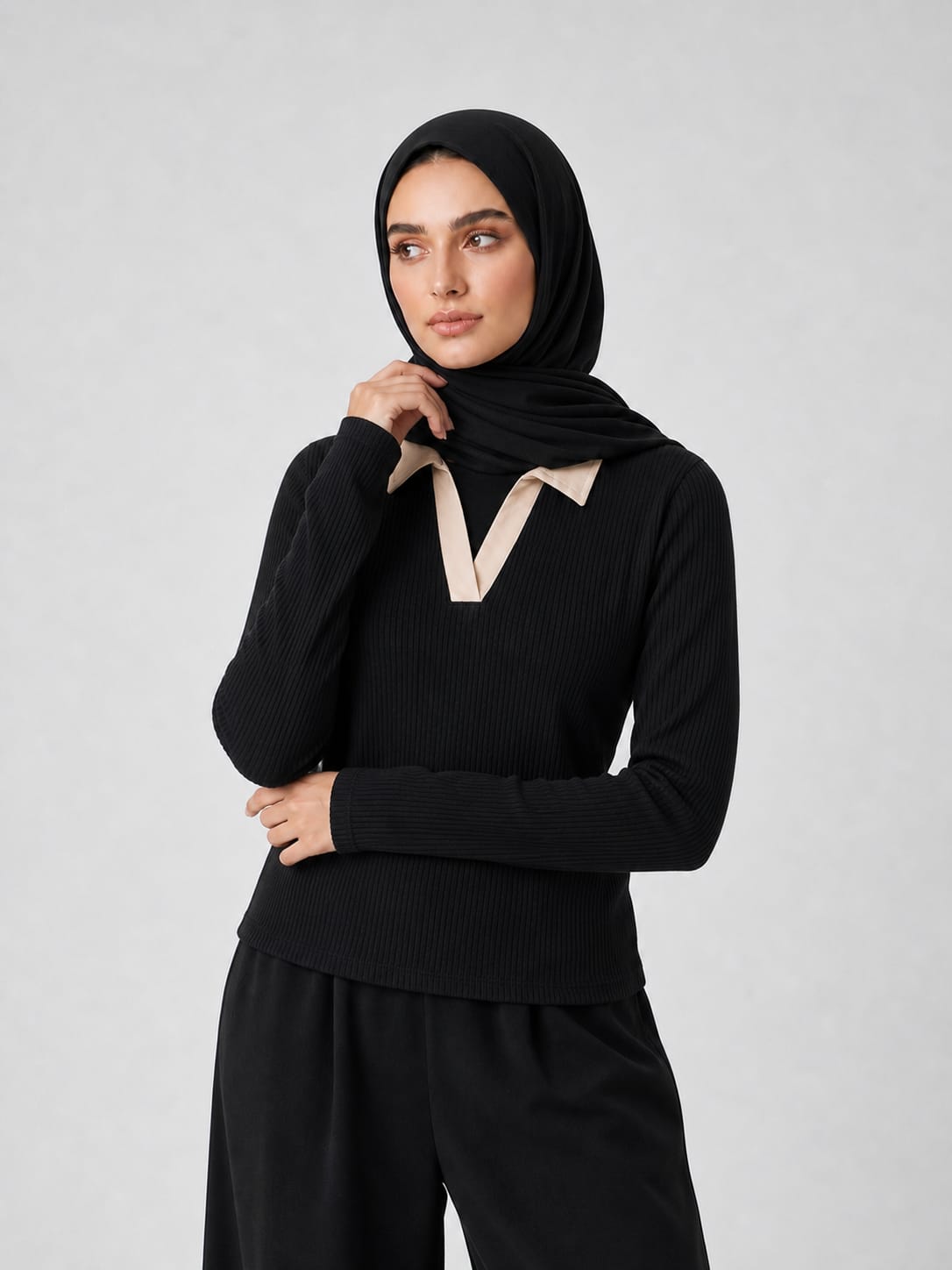 V-Neck Long Sleeve T-shirts For Women