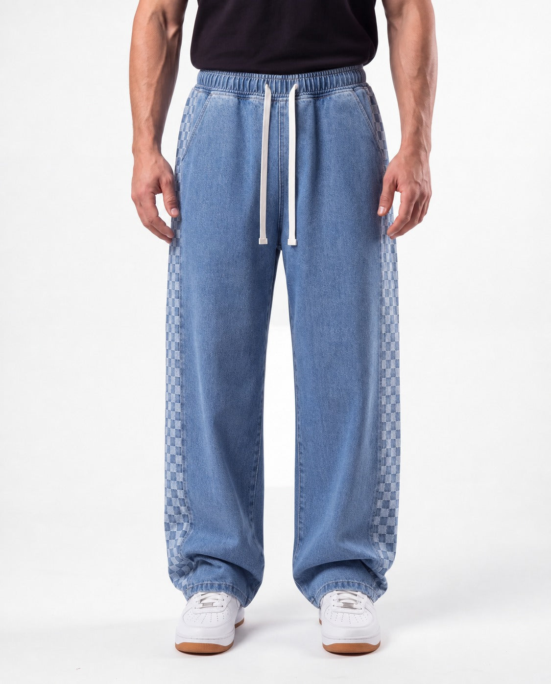 Grid Jeans For MEN