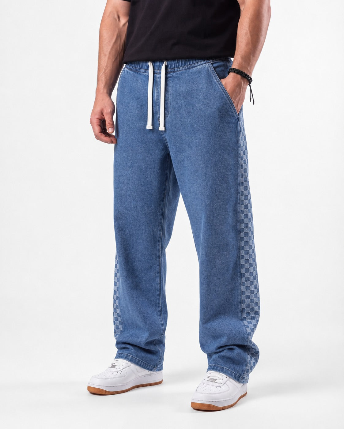 Grid Jeans For MEN